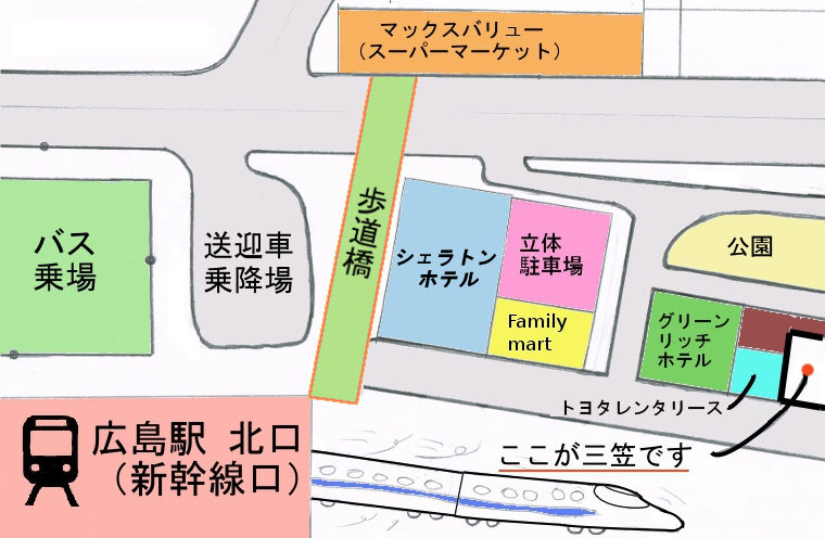 広島駅周辺地図